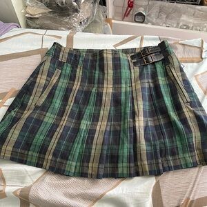 Jessica Simpson green plaid skirt nwt